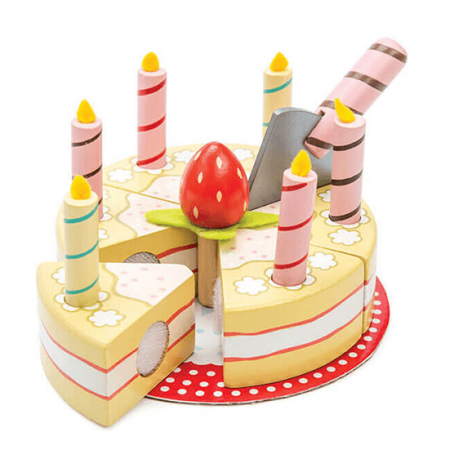 wooden cake toy