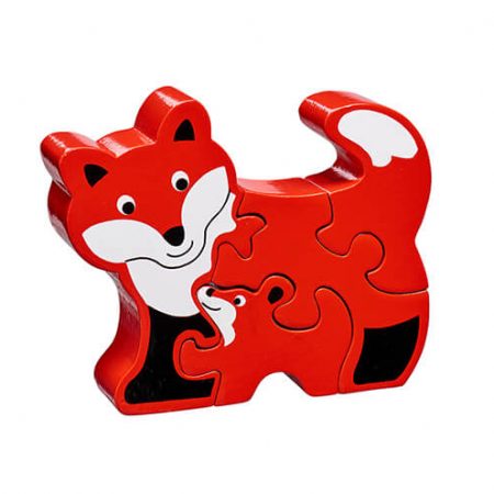 Wooden Fox & Cub Jigsaw Puzzle