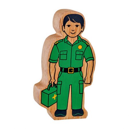 Wooden Green Paramedic Toy