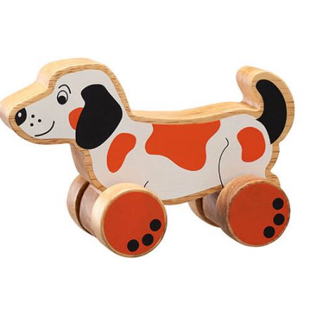 Wooden Dog Push Along Toy