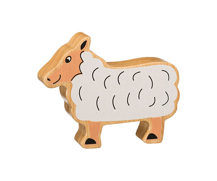wooden sheep animal toy