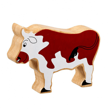 wooden cow animal toy