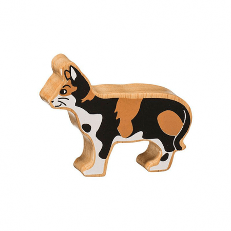 wooden cat animal toy