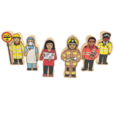 wooden heros figures toy