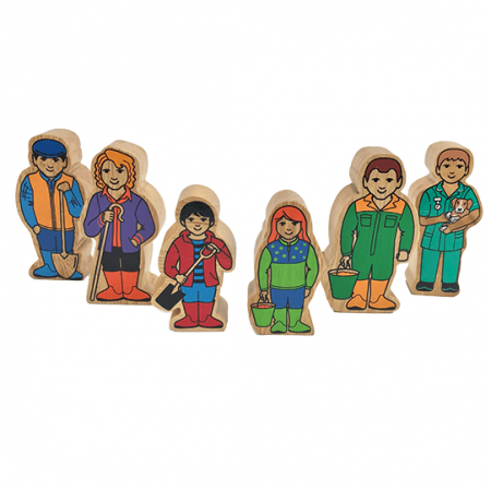 wooden farm figures toy