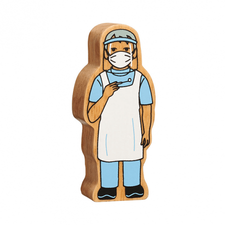 wooden dentist figure toy