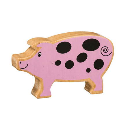 wooden pig animal toy
