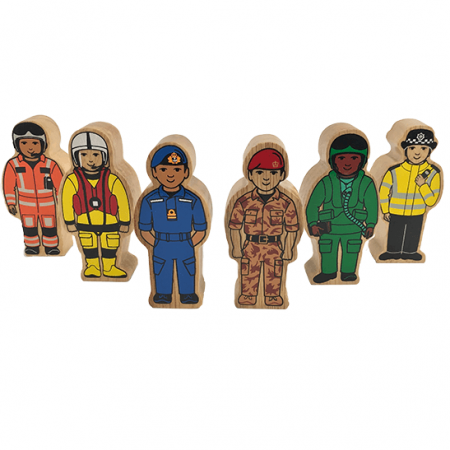 wooden army figures toy