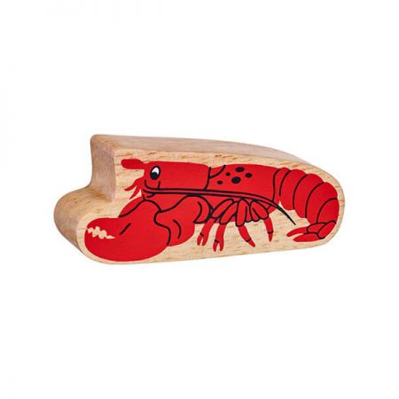 Wooden Red Lobster Toy