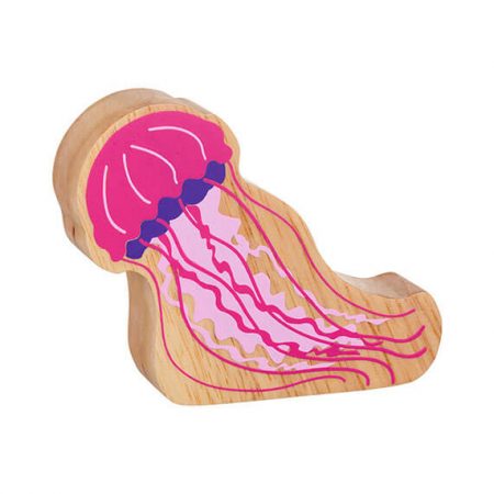 Wooden Pink Jellyfish Toy