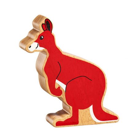 Wooden Red Kangaroo Toy