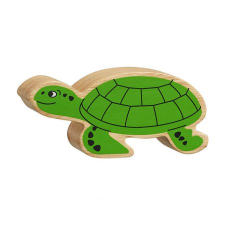 Wooden Green Turtle Toy