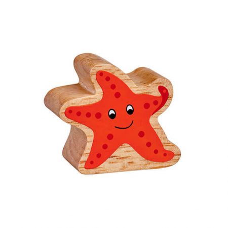 Wooden Orange Starfish Toy