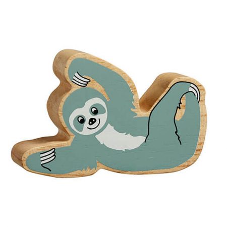 Wooden Grey Sloth Toy