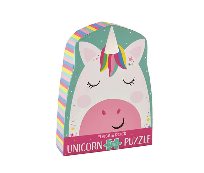 Rainbow Unicorn 12 Piece Shaped Jigsaw Puzzle - Image 2