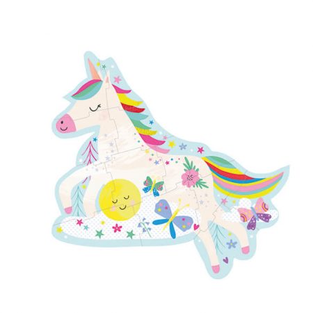Rainbow Unicorn 12 Piece Shaped Jigsaw Puzzle