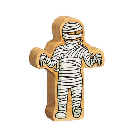 Wooden White Mummy Toy