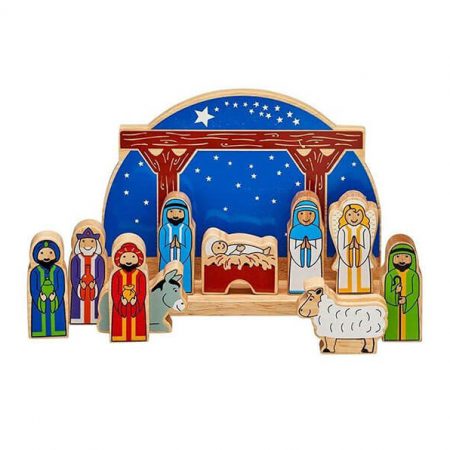 Wooden Junior Starry Night Nativity Playset