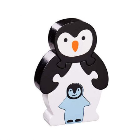 Wooden Penguin & Baby Jigsaw Puzzle