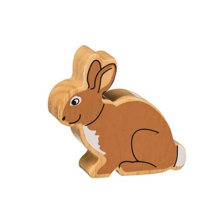 Wooden Brown Rabbit Toy