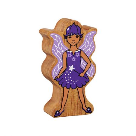 Wooden Purple Bluebell Fairy Toy