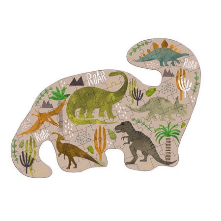 Dinosaur 80 Piece Shaped Jigsaw Puzzle