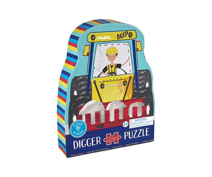 Construction 12 Piece Shaped Jigsaw Puzzle - Image 2