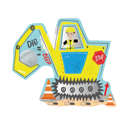 Construction 12 Piece Shaped Jigsaw Puzzle