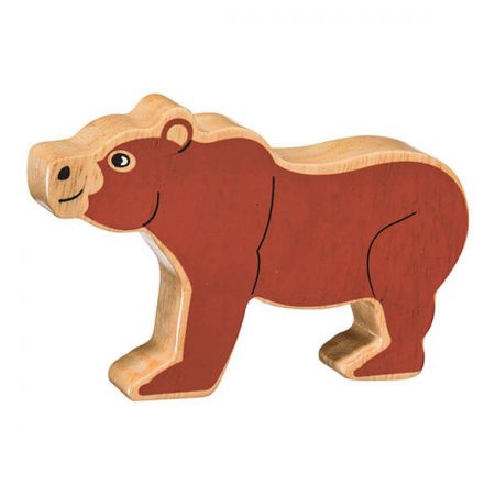 Wooden Brown Bear Toy