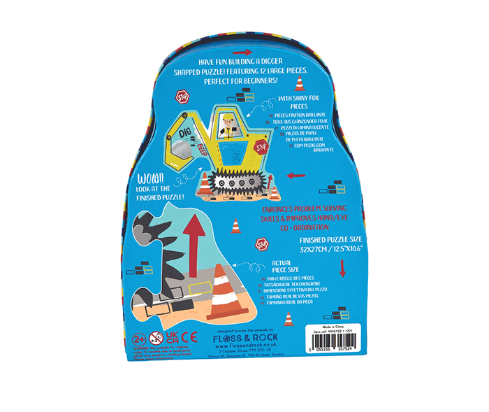 Construction 12 Piece Shaped Jigsaw Puzzle - Image 3