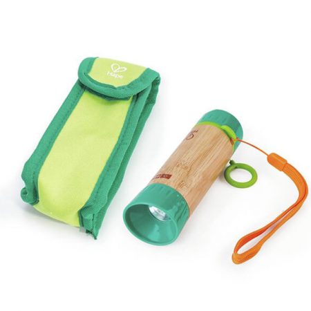 Nature Fun Wooden Bamboo Hand Powered Flashlight