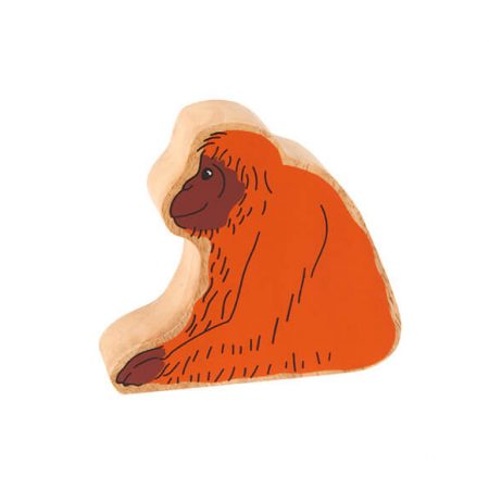 Wooden Orange Orangutan Toy