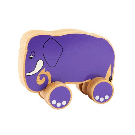 Wooden Elephant Push Along Toy