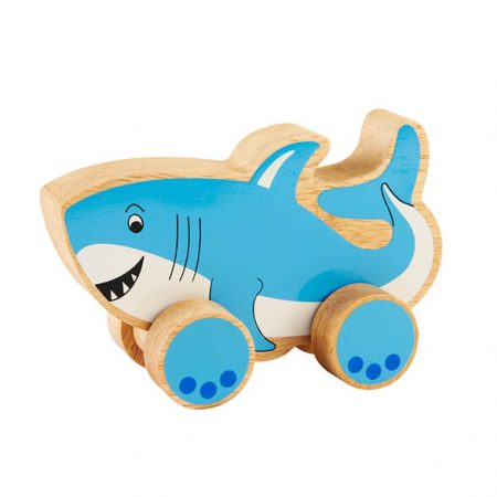 Wooden Shark Push Along Toy