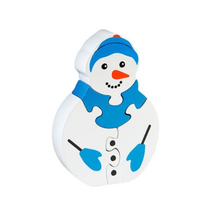 Wooden Snowman Jigsaw Puzzle