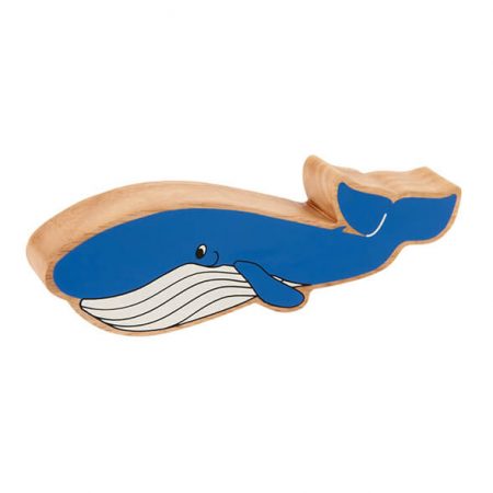 Wooden Blue Whale Toy