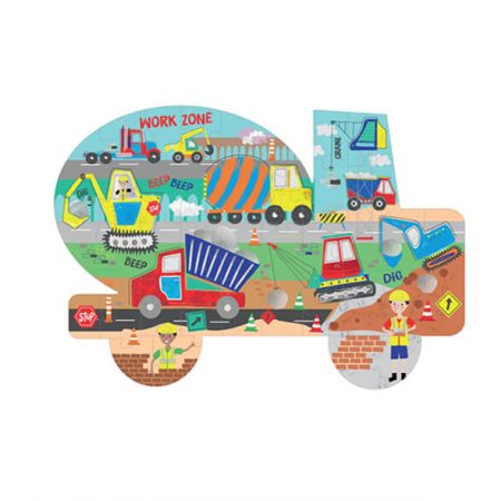 Construction 40 Piece Shaped Jigsaw Puzzle