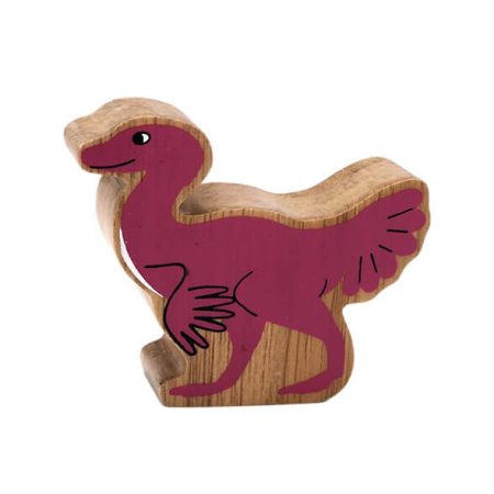 Wooden Pink Caudipteryx Toy