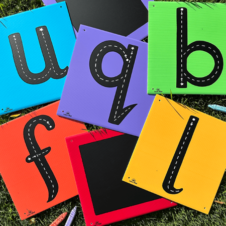 Alphabet Chalkboards Large - Set 4