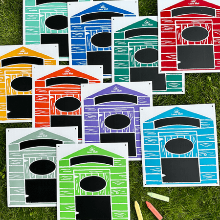 Beach Huts Chalkboards - Large Set of 10