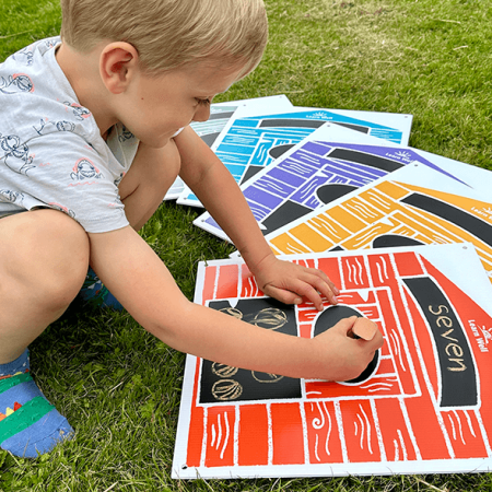 Beach Huts Chalkboards - Large Set of 5