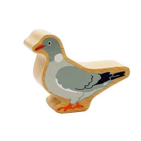 Wooden Grey Pigeon Toy
