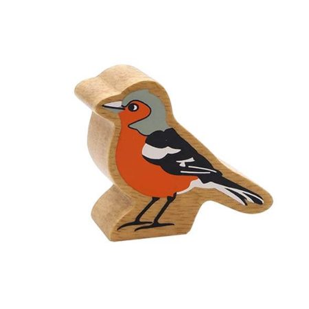 Wooden Orange Chaffinch Toy