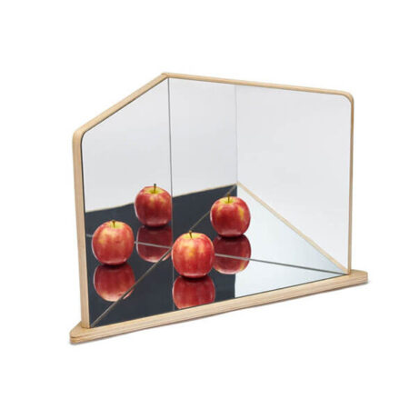 Wooden 4-Way Mirror