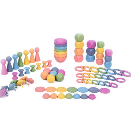 Rainbow Wooden Super Set - Pk84