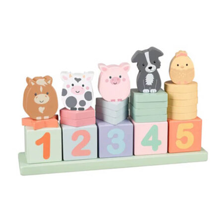 Farmyard Wooden Animal Counting Game