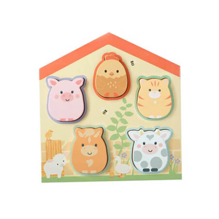 Farmyard Wooden Barn Shape Puzzle