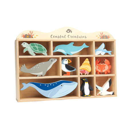 10 Coastal Animals Shelf Set