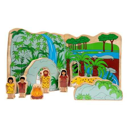 Wooden Jurassic Toy World Playset