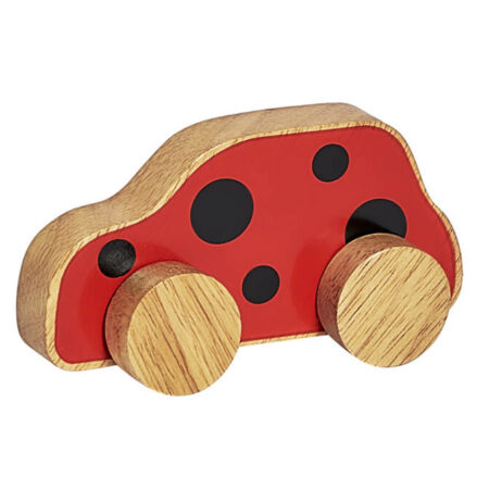 Ladybird Print Car Push Along
